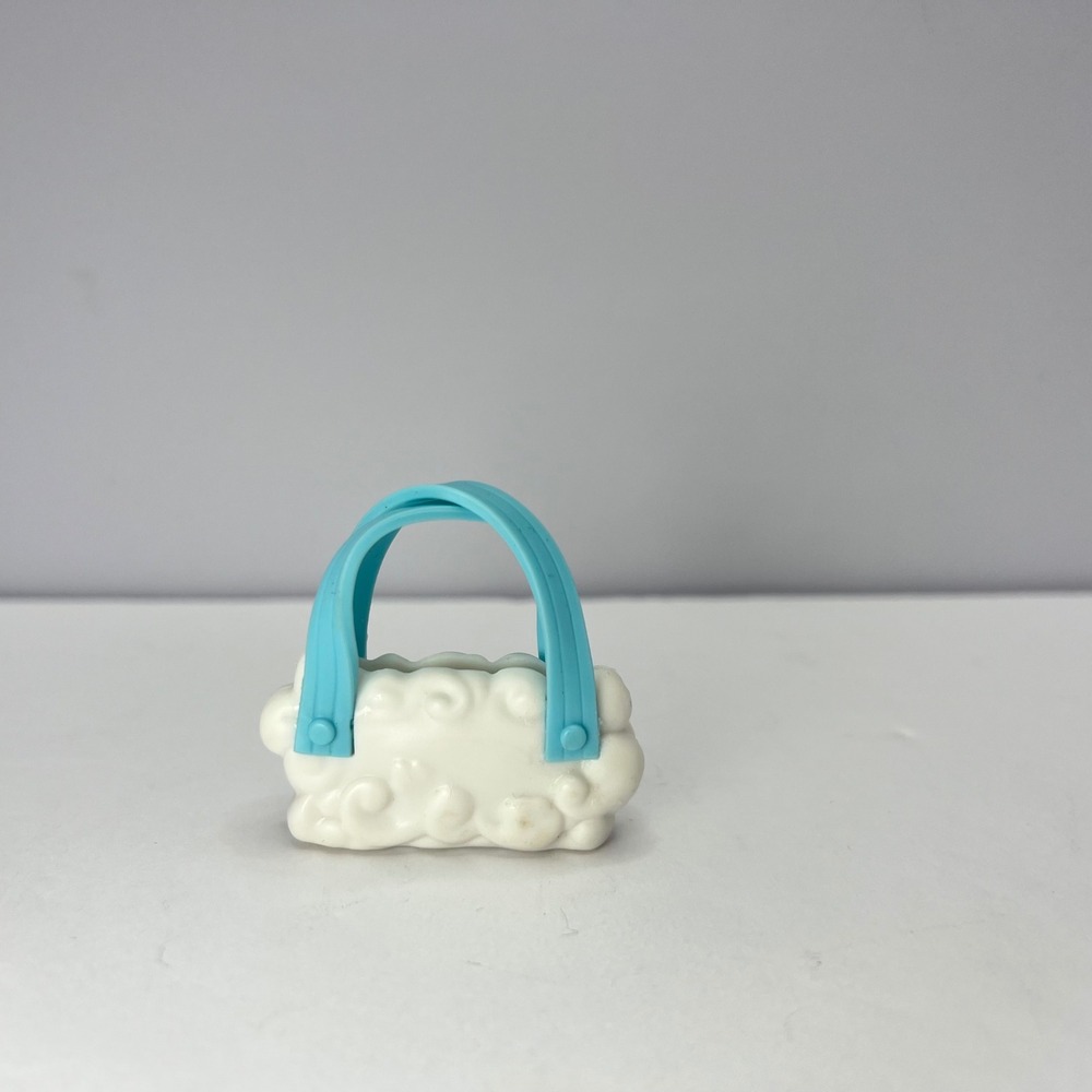 Mattel Barbie White Cloud Purse Accessory Toy Blue Straps Fashionista Doll
